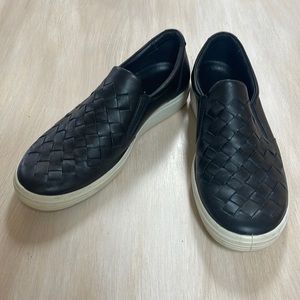 Ecco Women’s Leather Woven Slip Sneaker